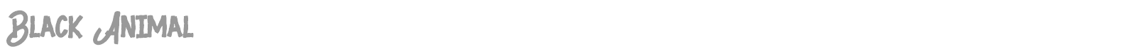 Black Animal font preview